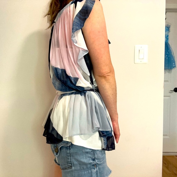 Banana Republic Chifon Waist Tie Blouse - Picture 4 of 12